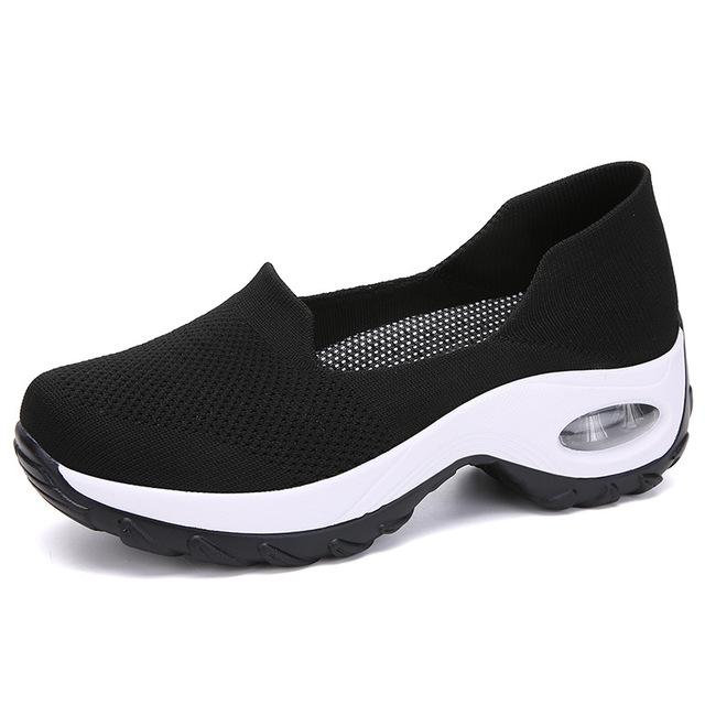 Mesh Breathable Sneakers Women Running Shoes Slip -On Ladies Loafers Moccasins Female Sports Casual Shoes Women Walking Shoes