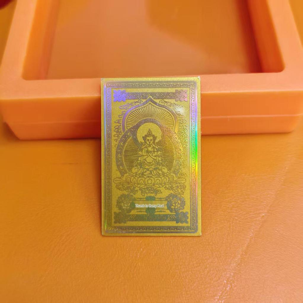 Наклейка на телефон із чистого золота 999 проби з вісьмома божествами-охоронцями та амулетом Будди року народження за зодіакальним календарем