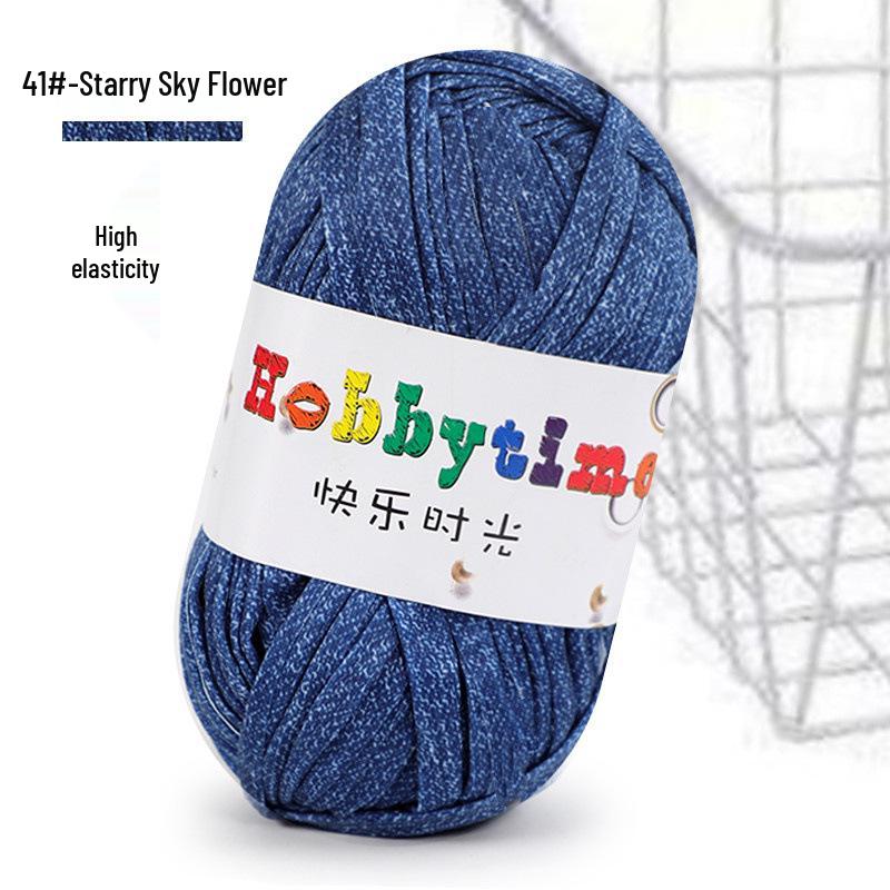 Cloth Strip Yarn DIY Crochet Kit: Handmade Bag, Knitting Material for Cushions, Carpets, and Dolls