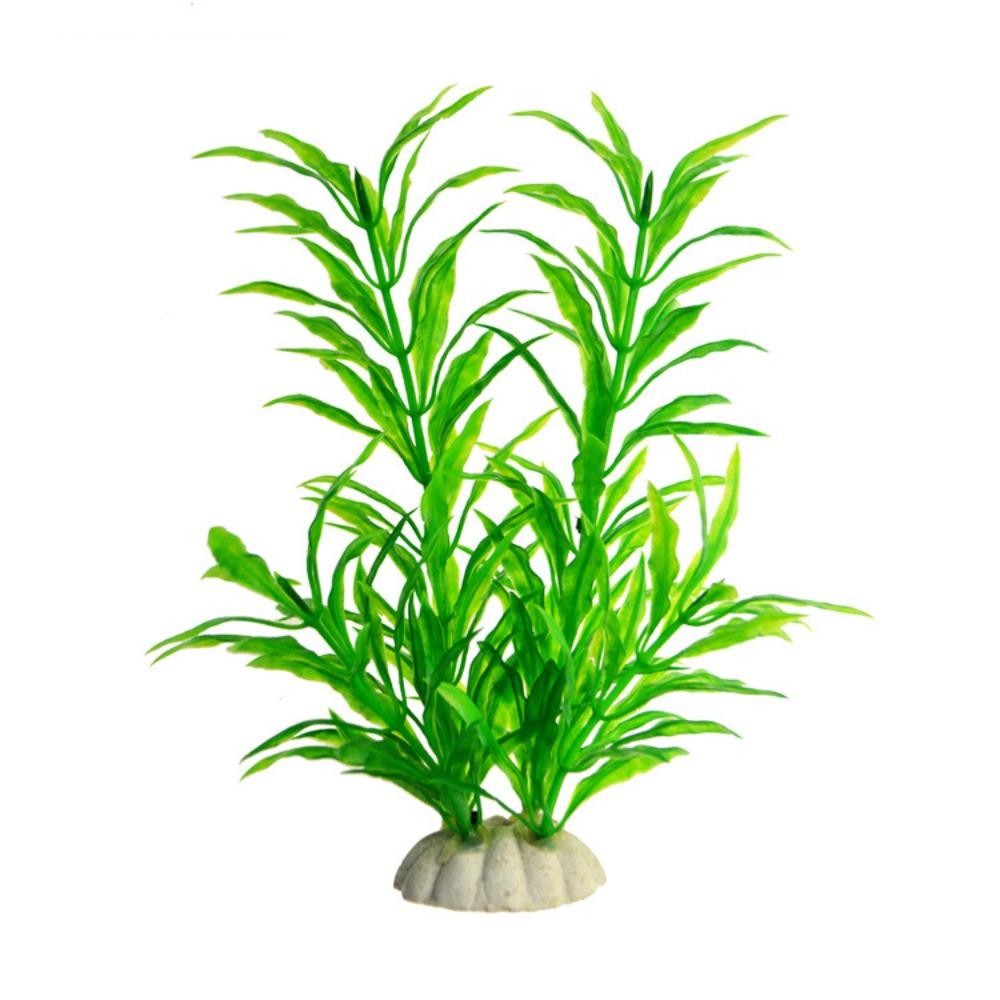 

5pcs Plastic Fake Grass Simulated Artificial Seaweed Water Grass Crafts Fake Aquatic Plants Props зелёный