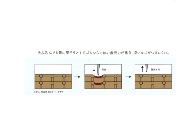 Rubberya Antibacterial Synthetic Rubber Cutting Board/Cooking Board, Brown, 14mm x 240mm x 190mm