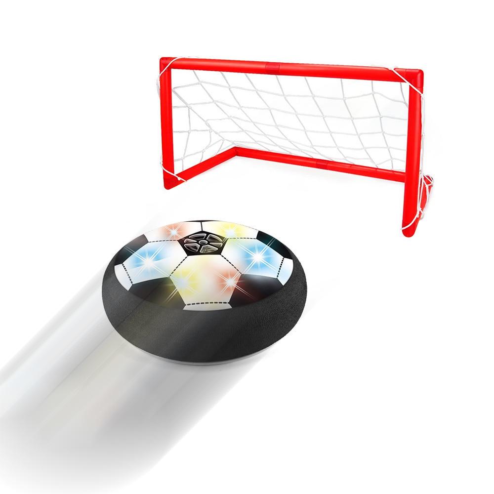 Air Soccer Power Disk Indoor Game Air Cushion Hover Football Toys Baby Light Led