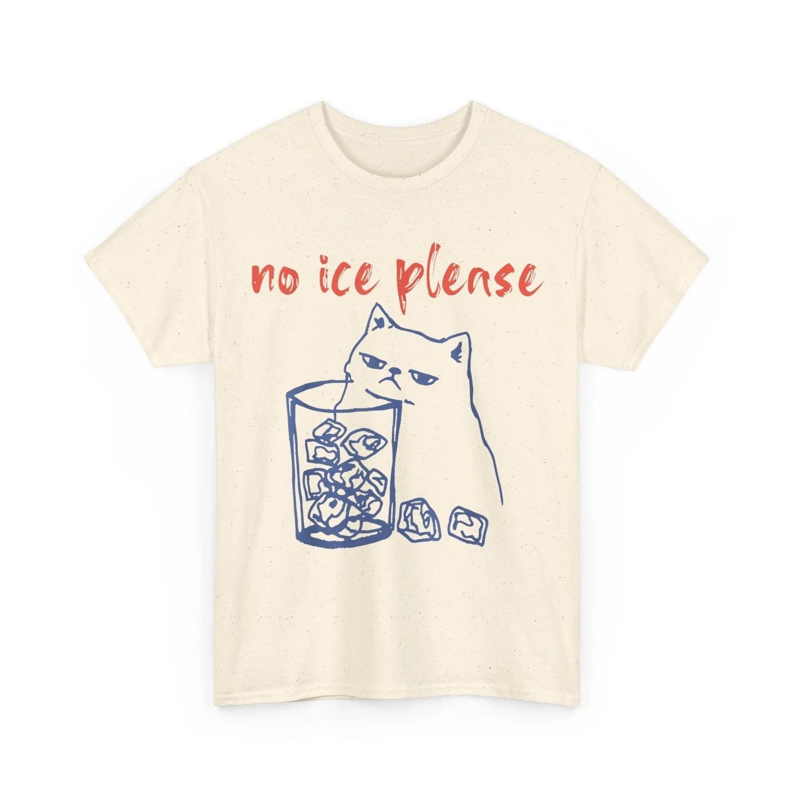 No Ice Please with Cat Abolish ICE T-Shirt 3XL