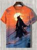 Ukiyo-e 3D Print T-Shirts Men's Summer Casual O-Neck Short Sleeve T Shirt Oversized Tees Harajuku Y2K Tops Men Clothing