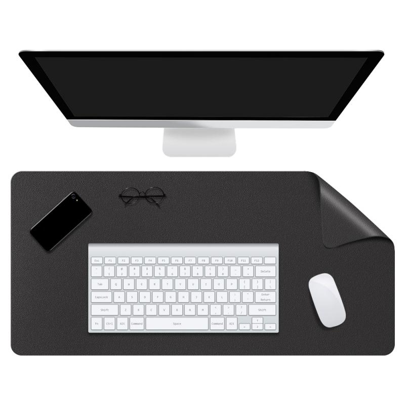 80x40CM Desk Mat Office Desktop Computer Mouse Pad 6 Color PU Leather Waterproof Notebook Mouse Pads Double-side Table Mat