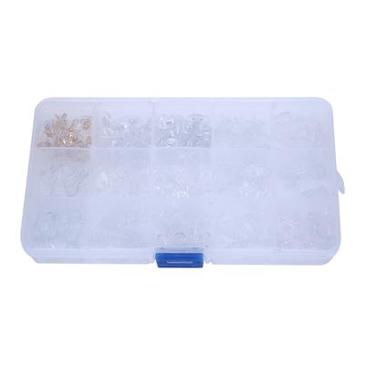 300pcs 15 Values Silicone Nose Pads Eyeglasses Screw On Glasses Soft Accessories Repair Tool