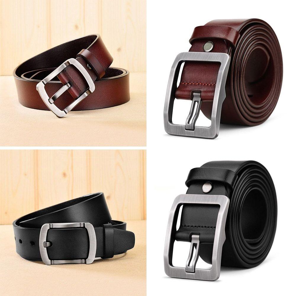 Black Coffee Buckle Waist Belt Trendy Brand Waist Strap Fashion Waistband