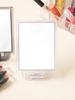 Compact Square Standing Desk Mirror