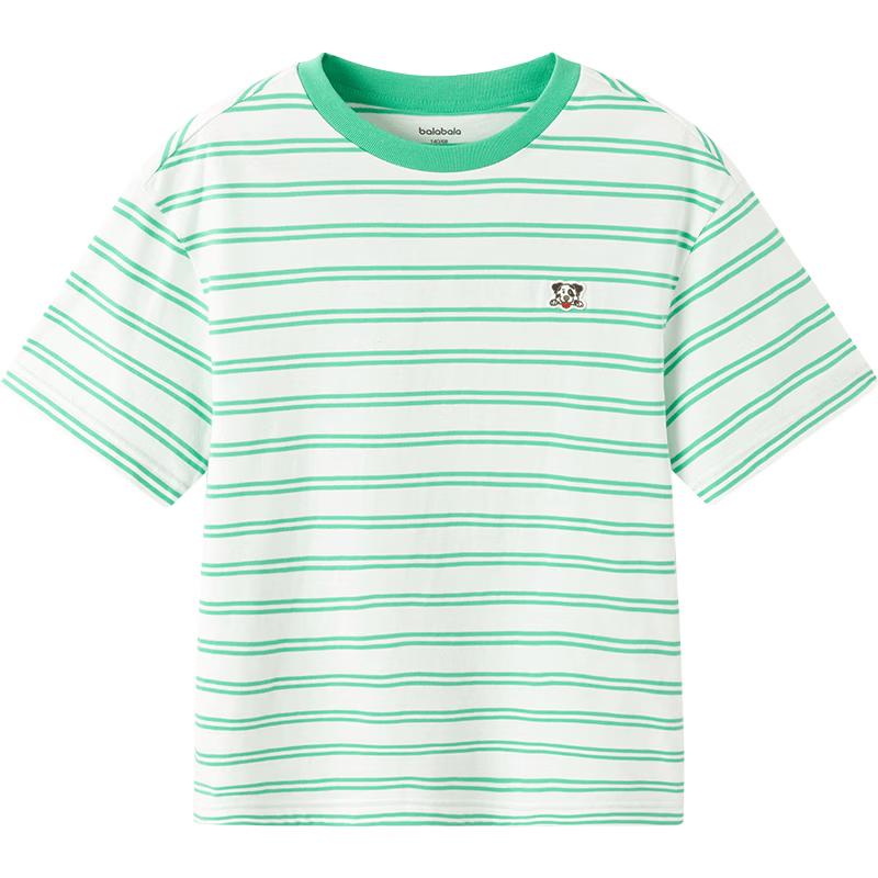 Balabala Kids Striped Quick-Dry Short Sleeve T-Shirt