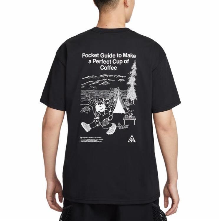 Nike ACG Series Simple Casual Versatile Short-Sleeve T-Shirt for Men in Black