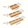 Natural Bamboo Bamboo Food Platter Divided Divided Fruit Dishes  Dining Area