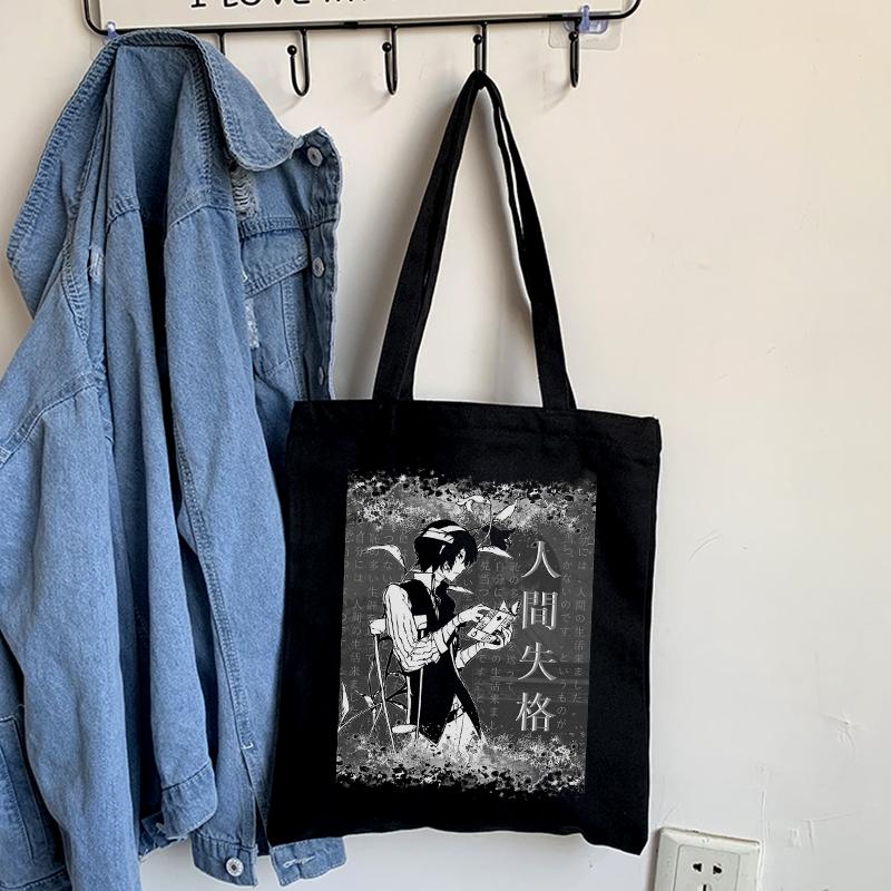 Bungo Stray Dogs taška přes rameno Nakajima Atsushi dámská ležérní Tote hip-hop y2k nákupní tašky Japonská anime plátěná taška dazai osamu