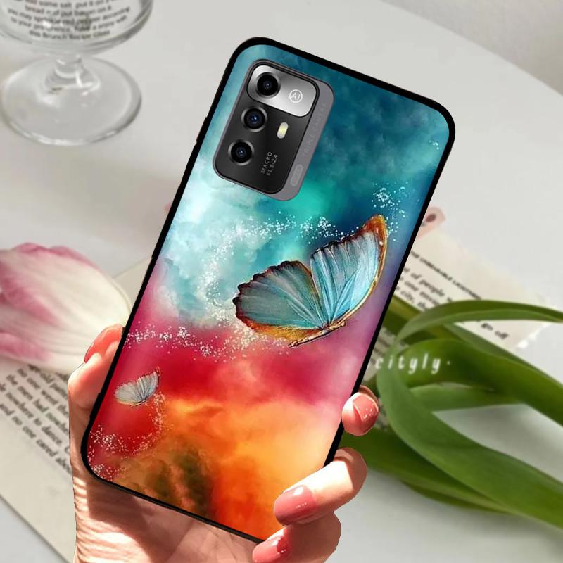 Für ZTE Blade A72 / A 72 5G / A52 Hülle Schwarzes Silikon Weiches TPU Funda Abdeckung für ZTE Blade A72 5G BladeA72 Bumper Schutzhülle Fundas