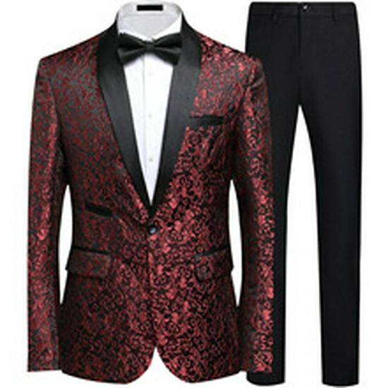 Men's Slim Fit Three-Piece Suit for Wedding, Groom, Business, or Banquet