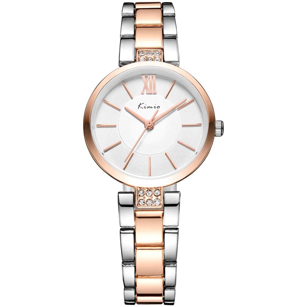 KIMIO K6133 Women s Analog Watch with Leather Strap and Water Resistant Design