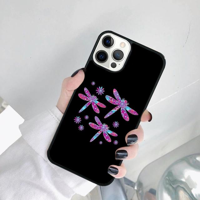 Dragonfly Insect Phone Case Cover For iPhone 17 Air 15 16 14 11 12 13 Pro MAX Plus