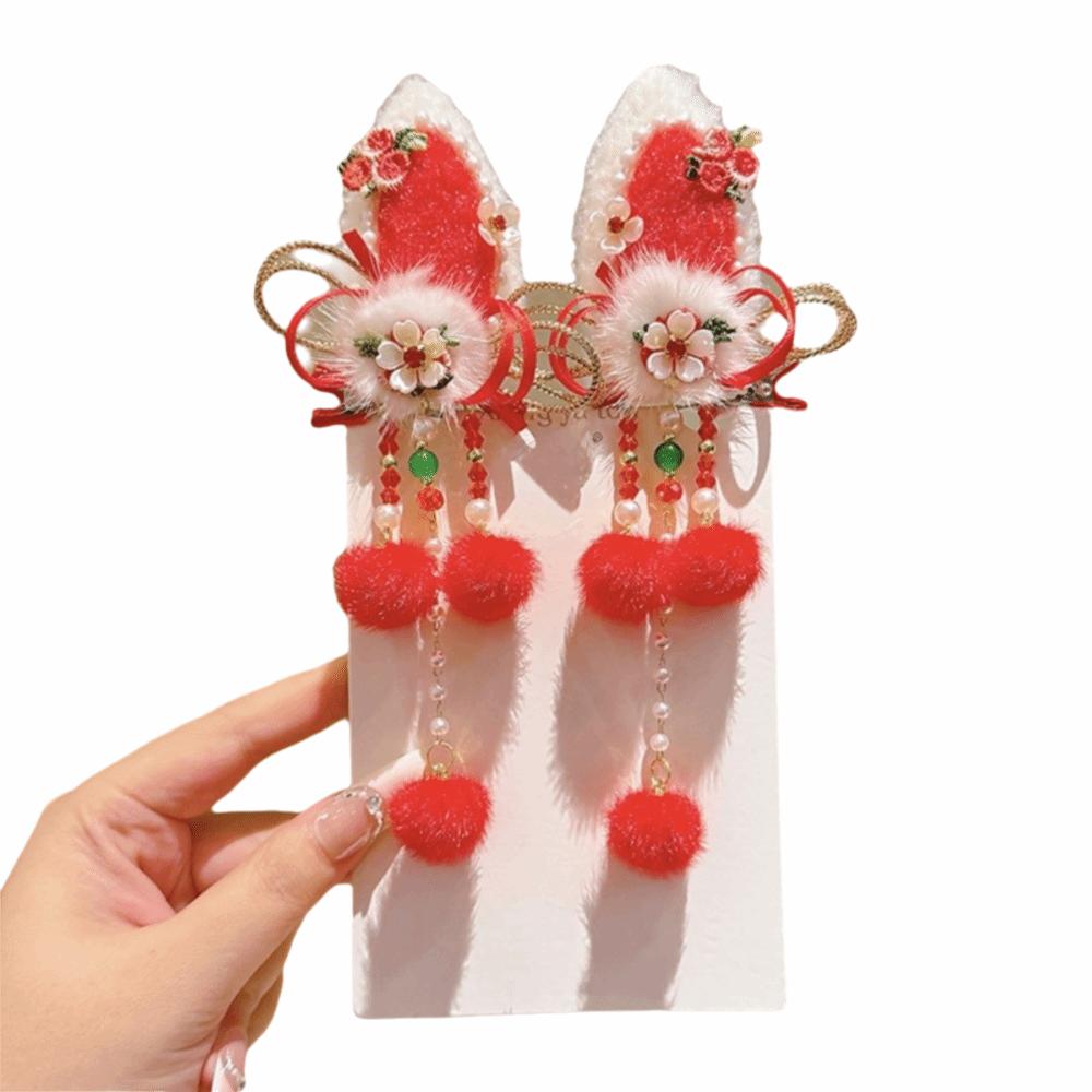 Elegant Tassel Hairpin Cute New Year Hair Accessory Traditional Chinese Hair Clip  Cosplay Events