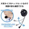 Elecom Headset Wired Ear Hook USB Connection Microphone Single Ear Remote Work Black HS-EH01UBK