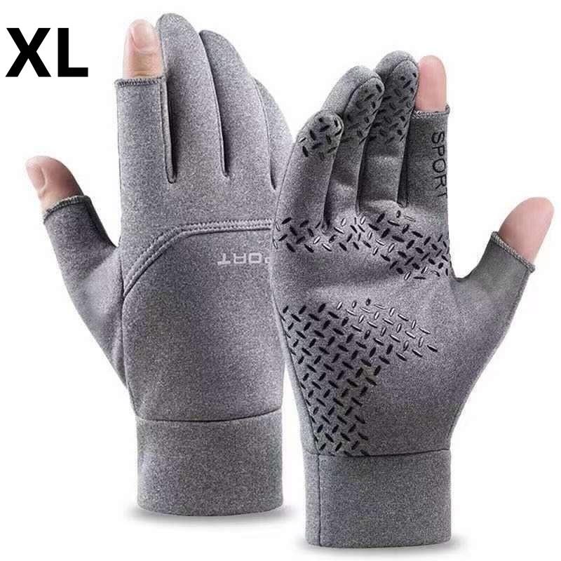 

Autumn Winter Outdoor Cycling Gloves Gym Fitness Sports Running Warm Touch Screen Nonslip Gloves Motorcycle Gloves Men Black A14