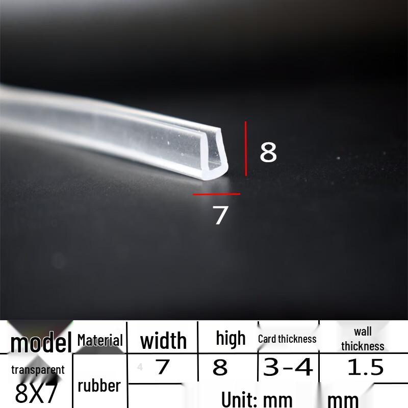 Lanshi Clear U-Shaped Glass Edge Protector