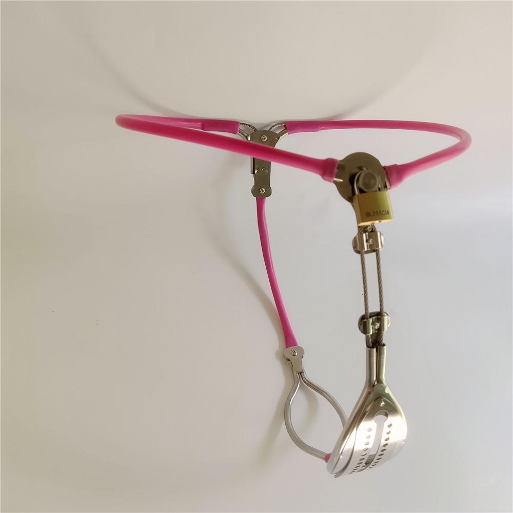 Stainless Steel Female Chastity Belt Invisible Underwear Anal Hole  Bondage Lockable Pants Vaginal Plug Sex Toys for Woman