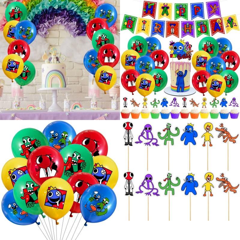 Rainbow Theme Friends Birthday Party Supplies Balloon Banner Cake Decor Toppers