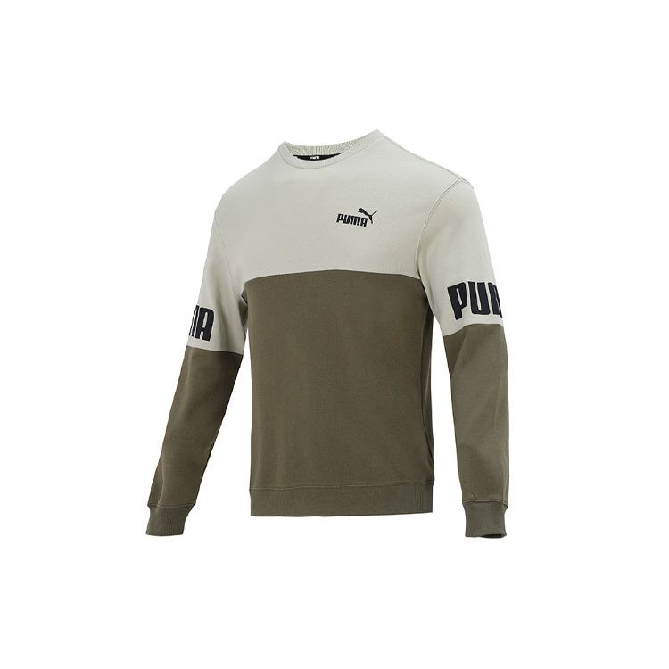 

Puma Power Logo Color Block Спортивная толстовка Мужская толстовка Зеленый 670935-32 S