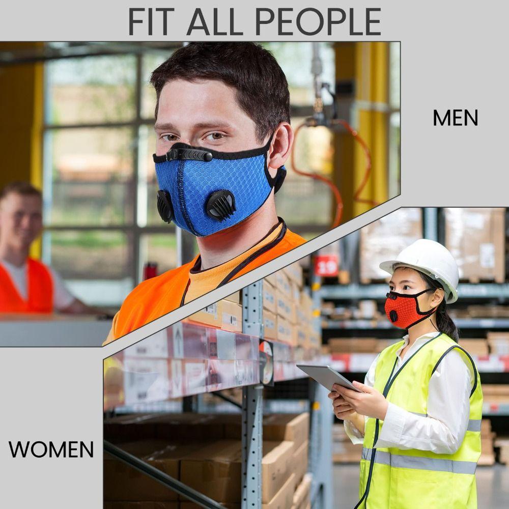 Ergonomic Respirator Mask Nose Clamp Activated Carbon Filters Breathable Dust Mask  Painting