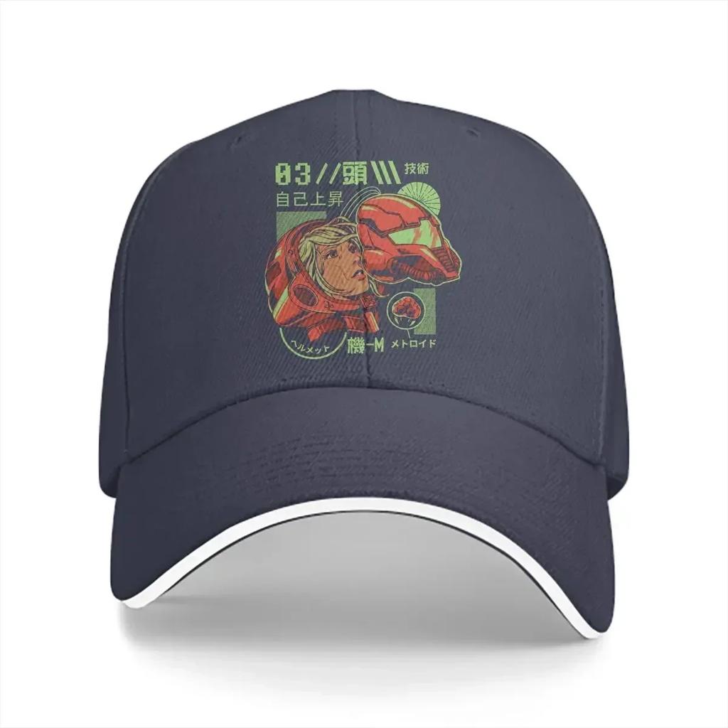 Super Metroid Multicolor Hat Peaked Womens Cap Inside the Helmet Personalized Visor Protection Hats