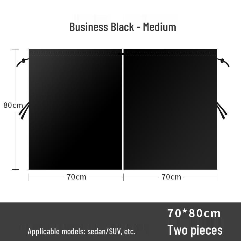 Car Sunshade Blackout Curtain: Privacy & Heat Insulation for Front & Rear Rows