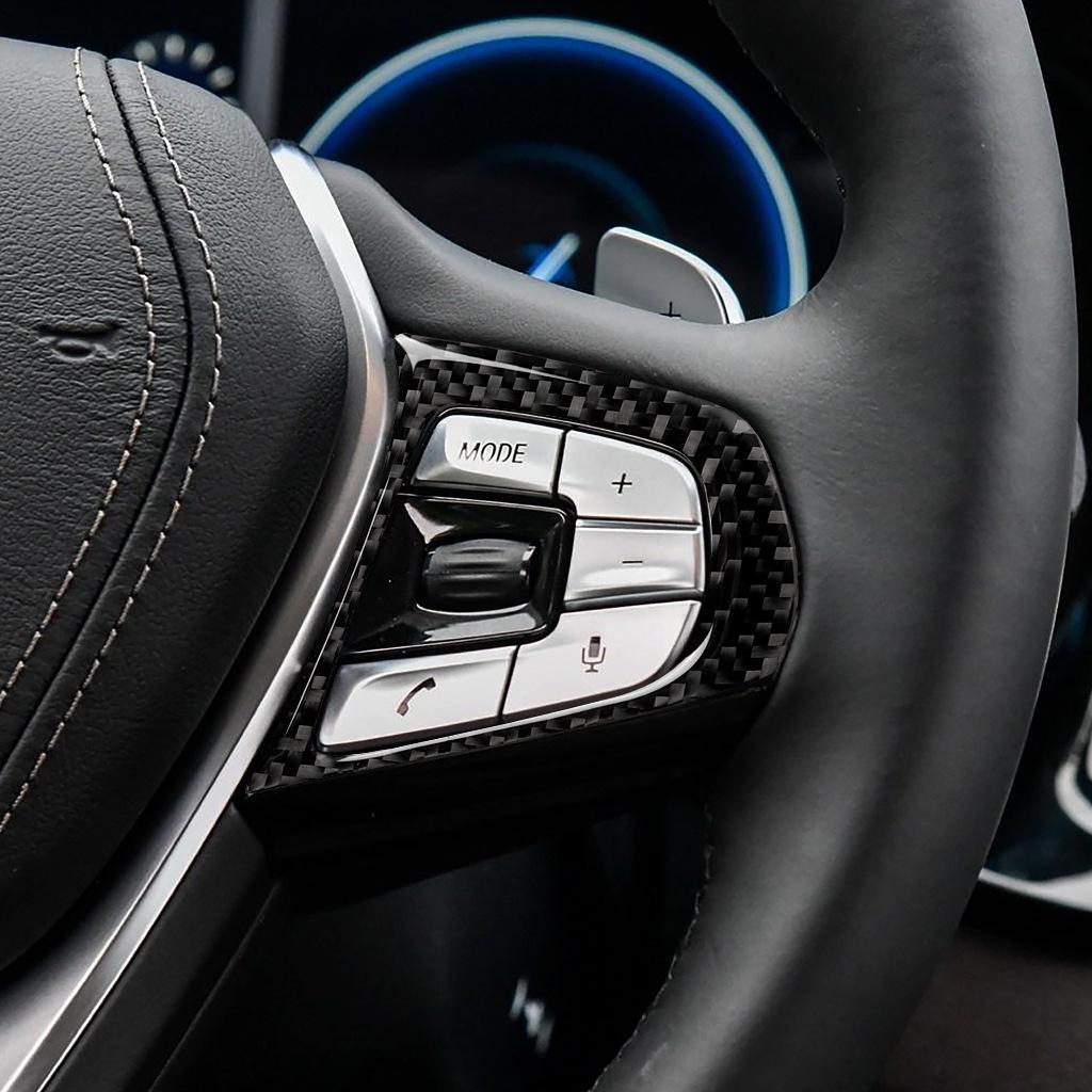 BMW 5 Series G30/X3 G01 Carbon Fiber Steering Wheel Button Accessory