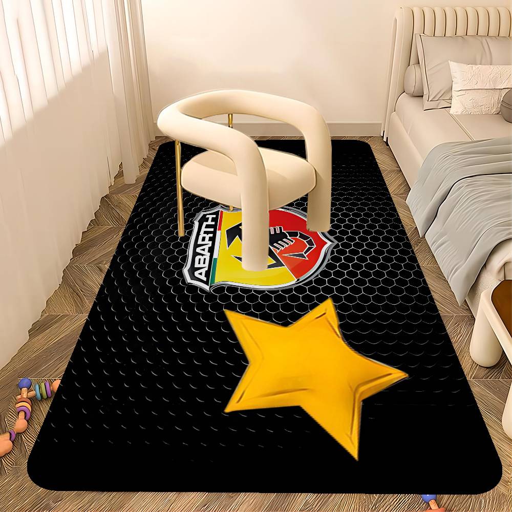 A-Abarth Bathroom Mat Kids Room Bedroom Decoration Balcony Anti-Slip Doormat Living Room Welcome Rug