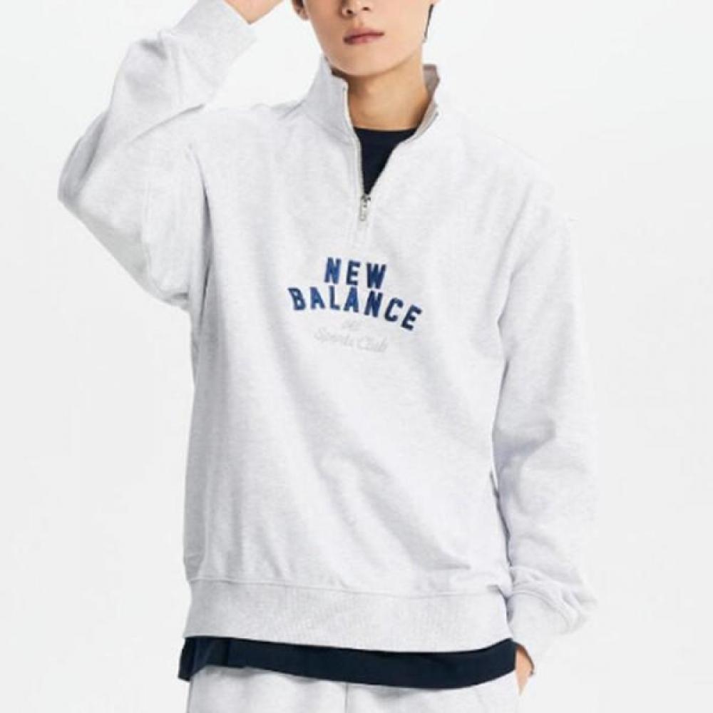 

New Balance Uni Sports Club Half Zip Up Nbnce11213 16 light gray/90