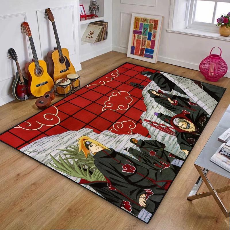 Japanese Anime Naruto Carpet Living Room Bedroom Kitchen Balcony Rug Non-slip Washable Mat Home Exquisite Home Ins Rug