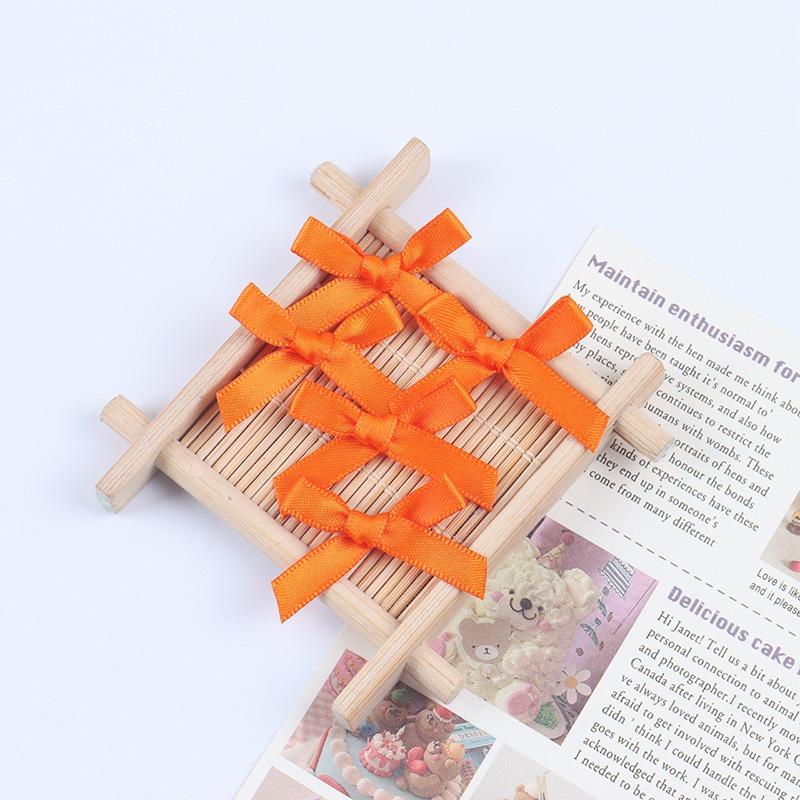 50/100 Pcs Fresh Pink Ribbon Bows Small Size Satin Ribbon Bow Flower Craft Decoration Handwork DIY Party Decoration