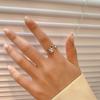 Adjustable Sterling Cute Tiger Ring Women Men Vintage Geometric Open Band Jewelry