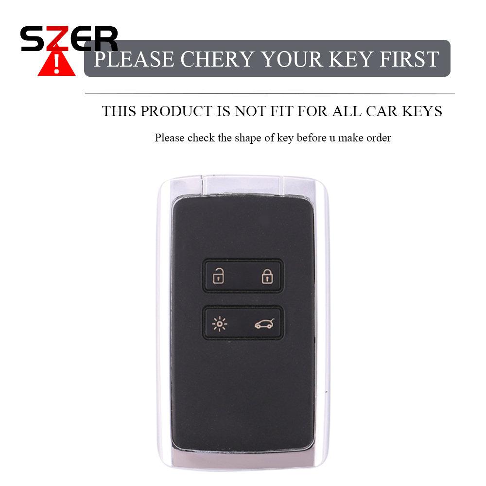 For Renault Captur Koleos Kadjar Zoe Arkana Espace Clio Megane Grand Scenic Sandero Dacia Duster Card Tpu Car Key Cover Case