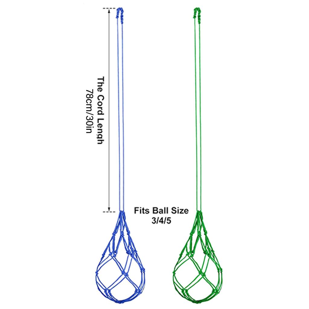 Soccer Kick Trainer Net with Soccer Locked Net Designs, Soccer Bungee Training Juggling Net Fits Soccer Size 3, 4, 5