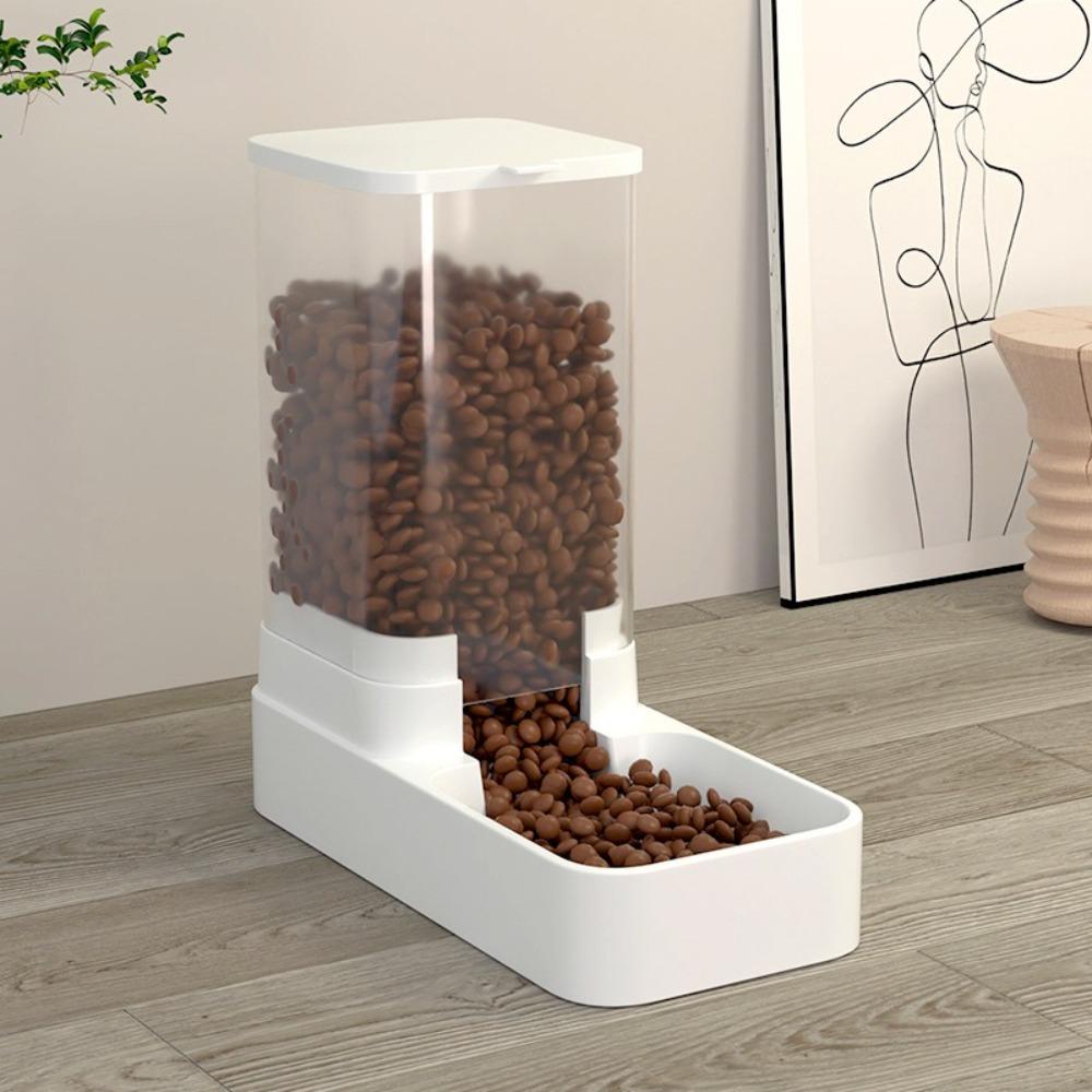 Large Capacity Automatic Pet Feeder Transparent Dog Automatic Feeders Automatic Dog Cat Feeding