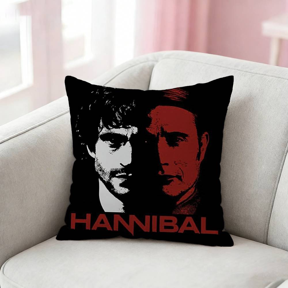 H-Hannibals And Will Pillow Case Cushion Cover Throw Pillow Case For Car Sofa