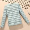 Veste légère en duvet pour femme, col rond, nouvelle mode automne et hiver, coupe slim et fine, duvet de canard blanc, manteau court