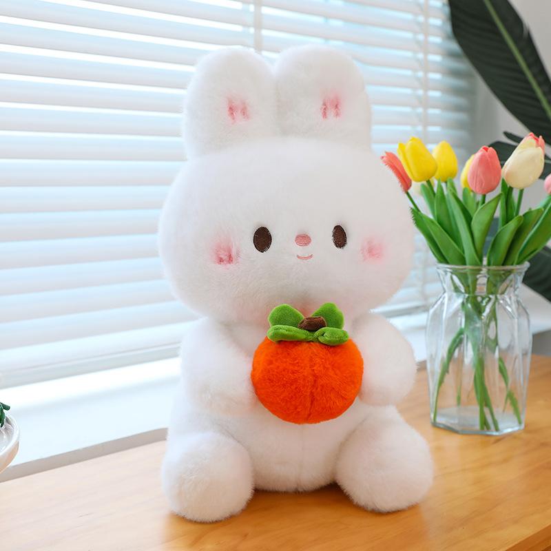 Card Good Things Rabbit Plush Toy Send Girlfriend Persimmon Rabbit Birthday Gift Doll Machine Doll Wedding Throwing