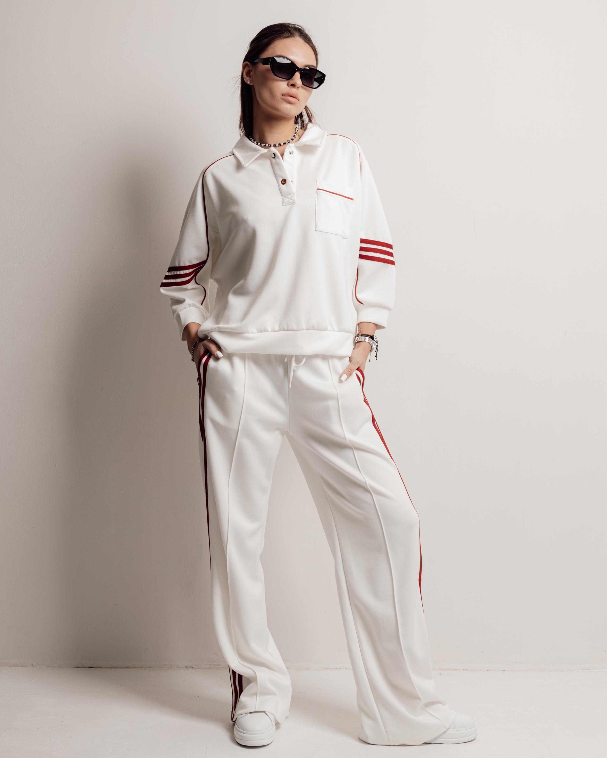 

Women s suit Butella 17037 M white (jacket, pants) XL білий