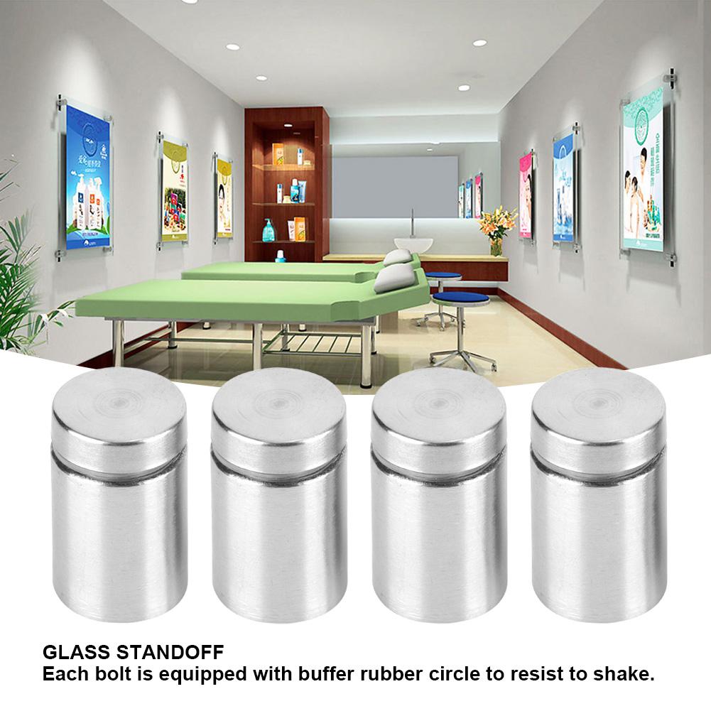 4pcs Stainless Steel Advertising Sign Fixing Screws Hollow Glass Standoff Pin (19*30mm)