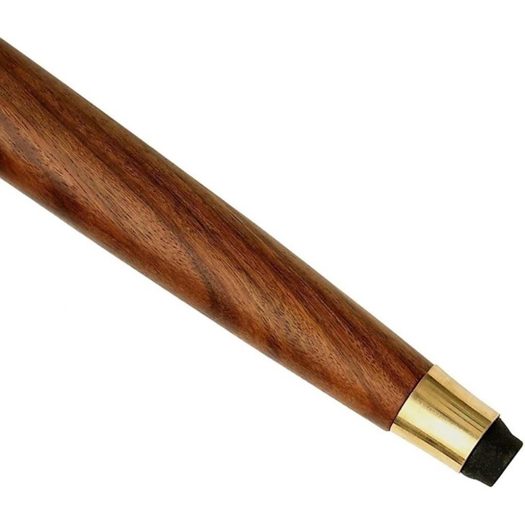 Vintage Walking Stick Brass Golden Handle With Beautiful Wooden Stick (37-inch) Walking Stick