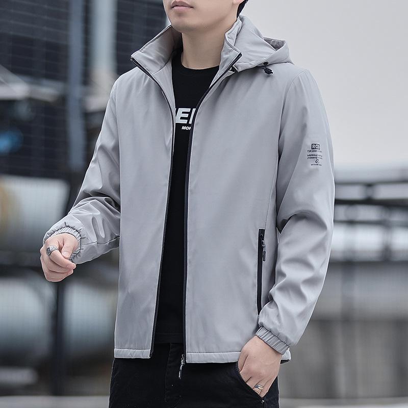 Men's Versatile Detachable Hooded Windbreaker - 2025 Spring/Autumn Collection