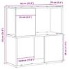 TV Cabinet Set Black 60 x 24 x 63 cm Particleboard