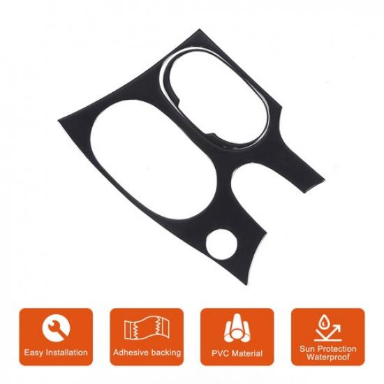 Glossy Piano Black Center Console Gear Shift Trim Sticker For Corvette C6 05-13