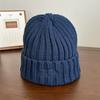 Letter Embroidered Knitted Hat for Women Autumn and Winter Warm Woolen Hat Without Tying The Head and Showing A Small Face  Cold Hat for Men