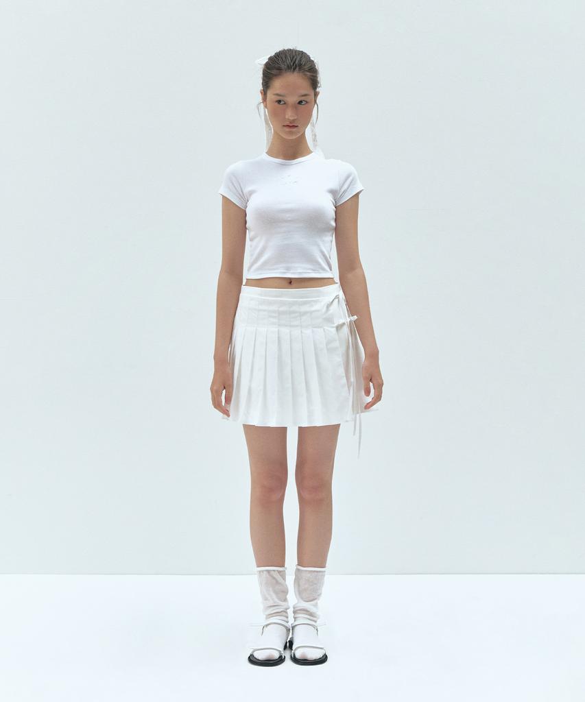 GROVE Claire Skirt White